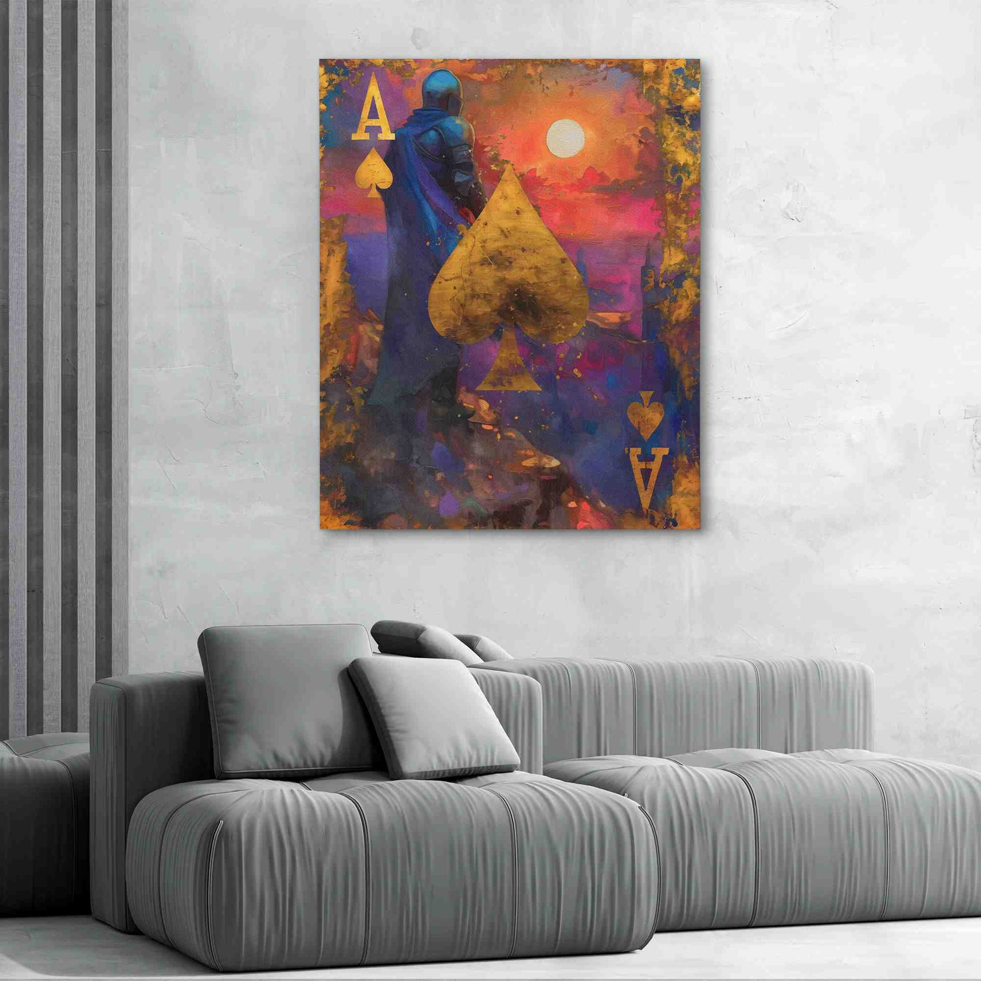 Knighted Ace - Large Fantasy Canvas Print