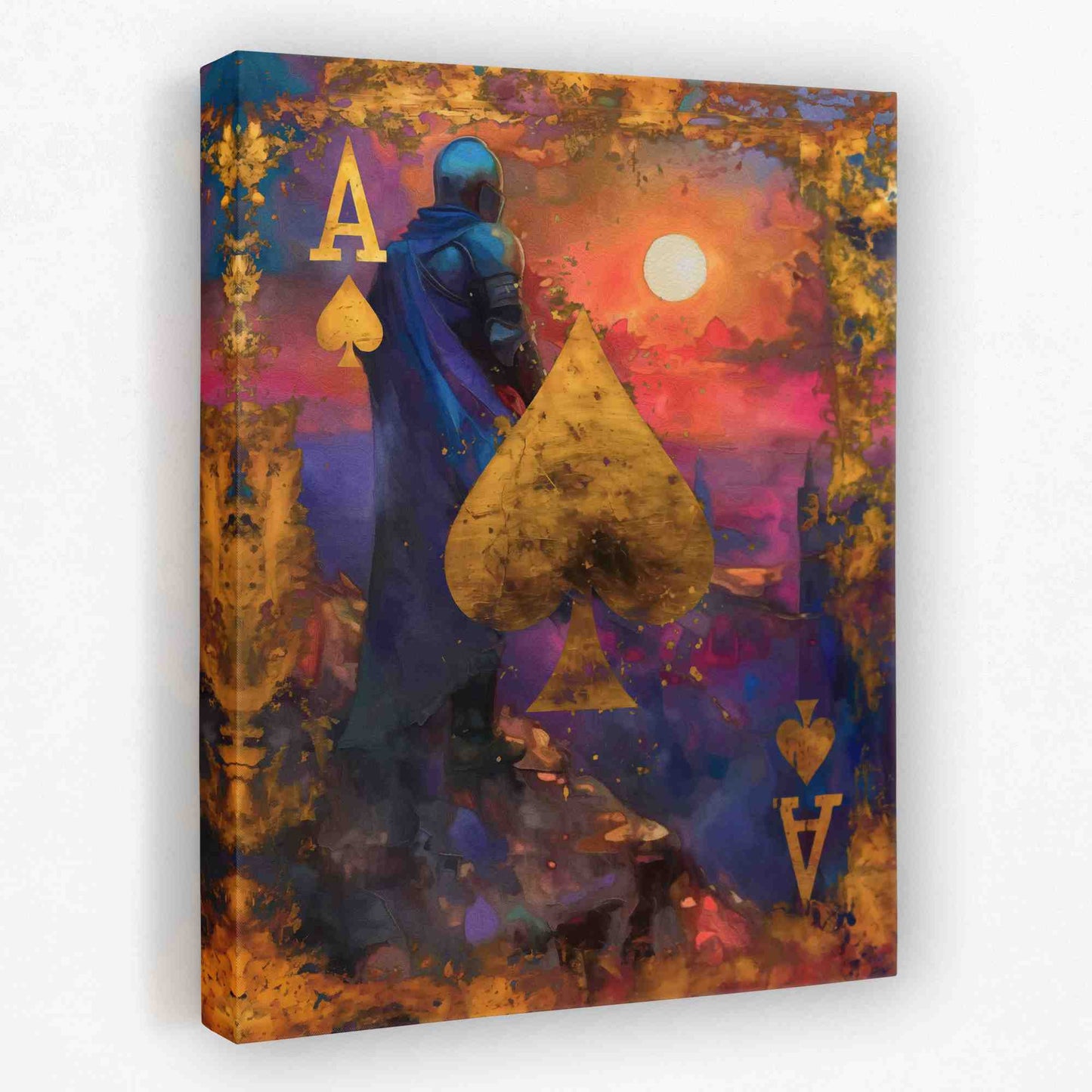 Knighted Ace - Ace Canvas Wall Art