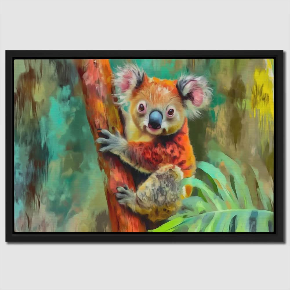 Koala Karma - Modern Colorful Canvas Wall Art