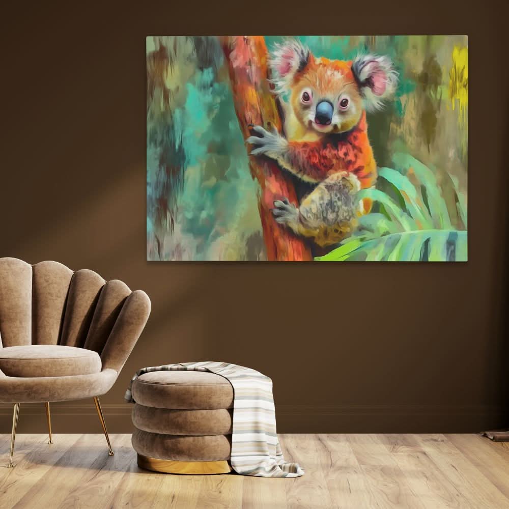 Koala Karma - Colorful Koala Canvas Print