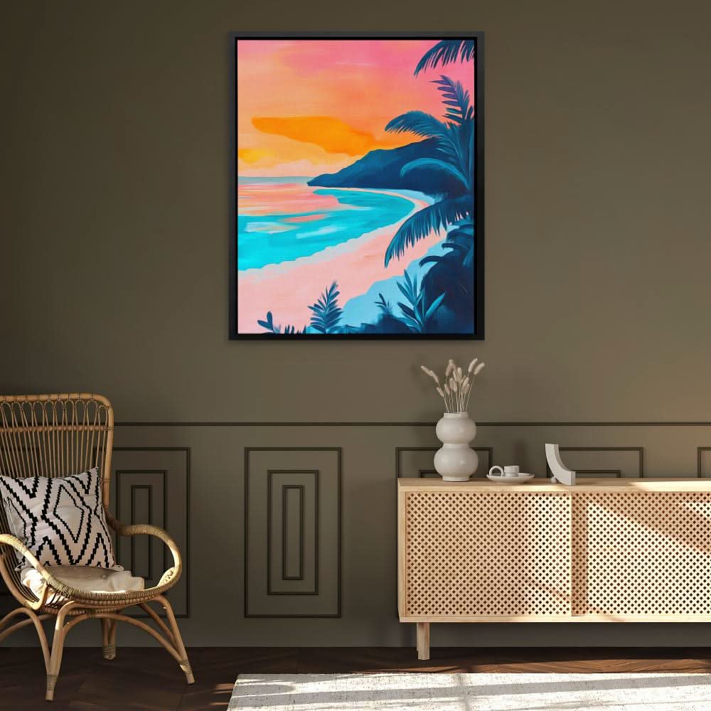 Lagoon Dreams - Pastel Canvas Wall Art