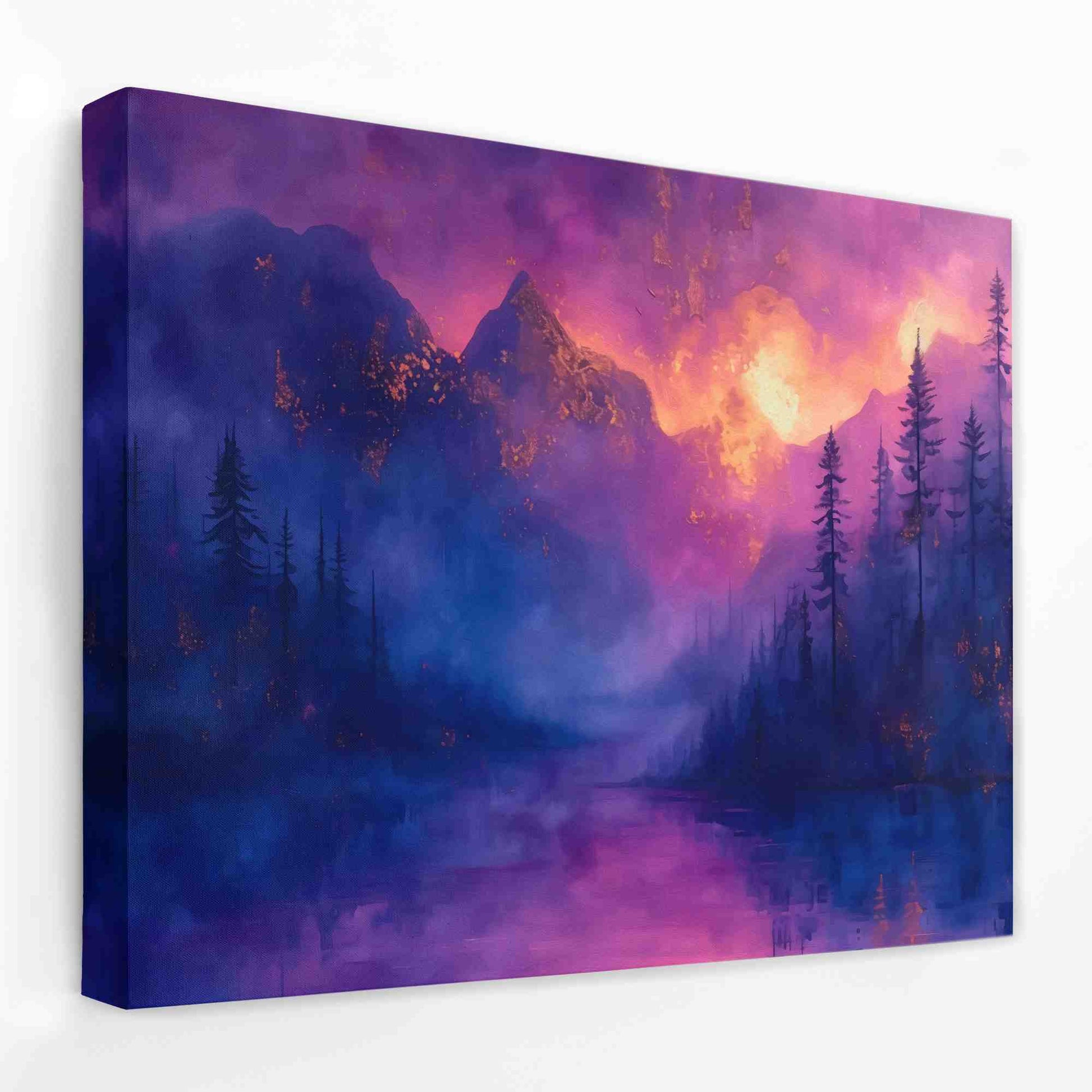 Lake Serene - Forest Canvas Wall Art