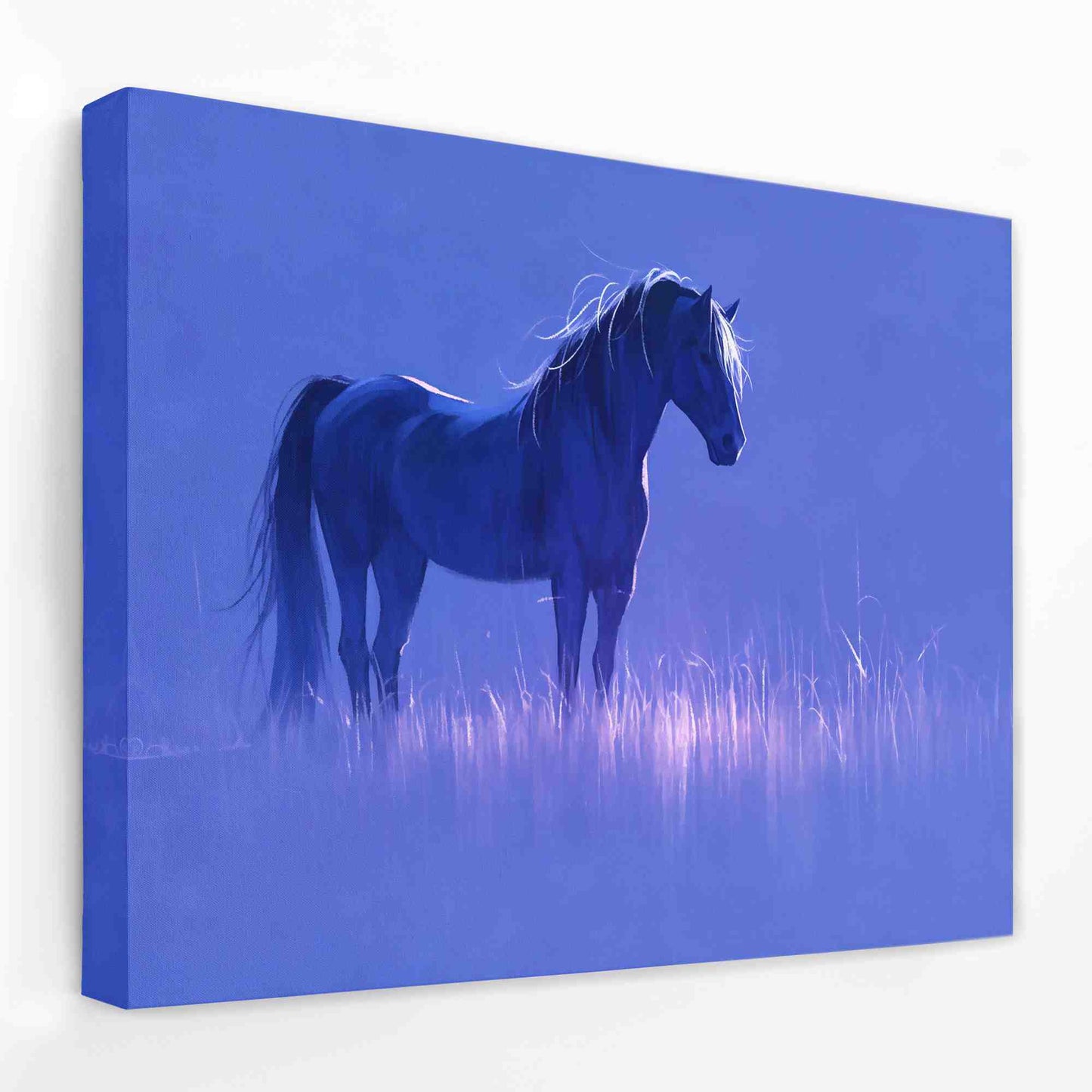 Lavender Horse - Animals Canvas Wall Art