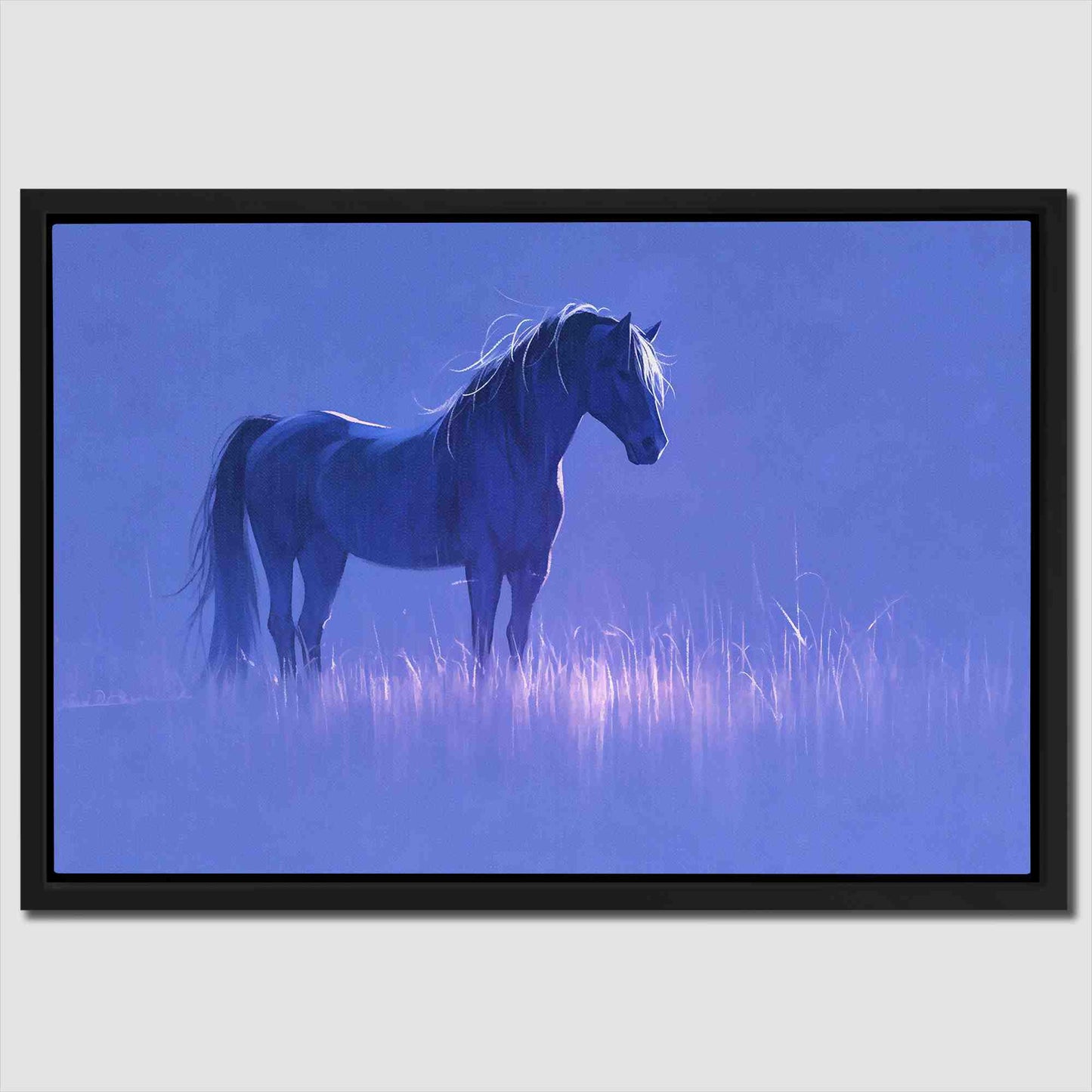 Lavender Horse - Purple Farm Canvas Print