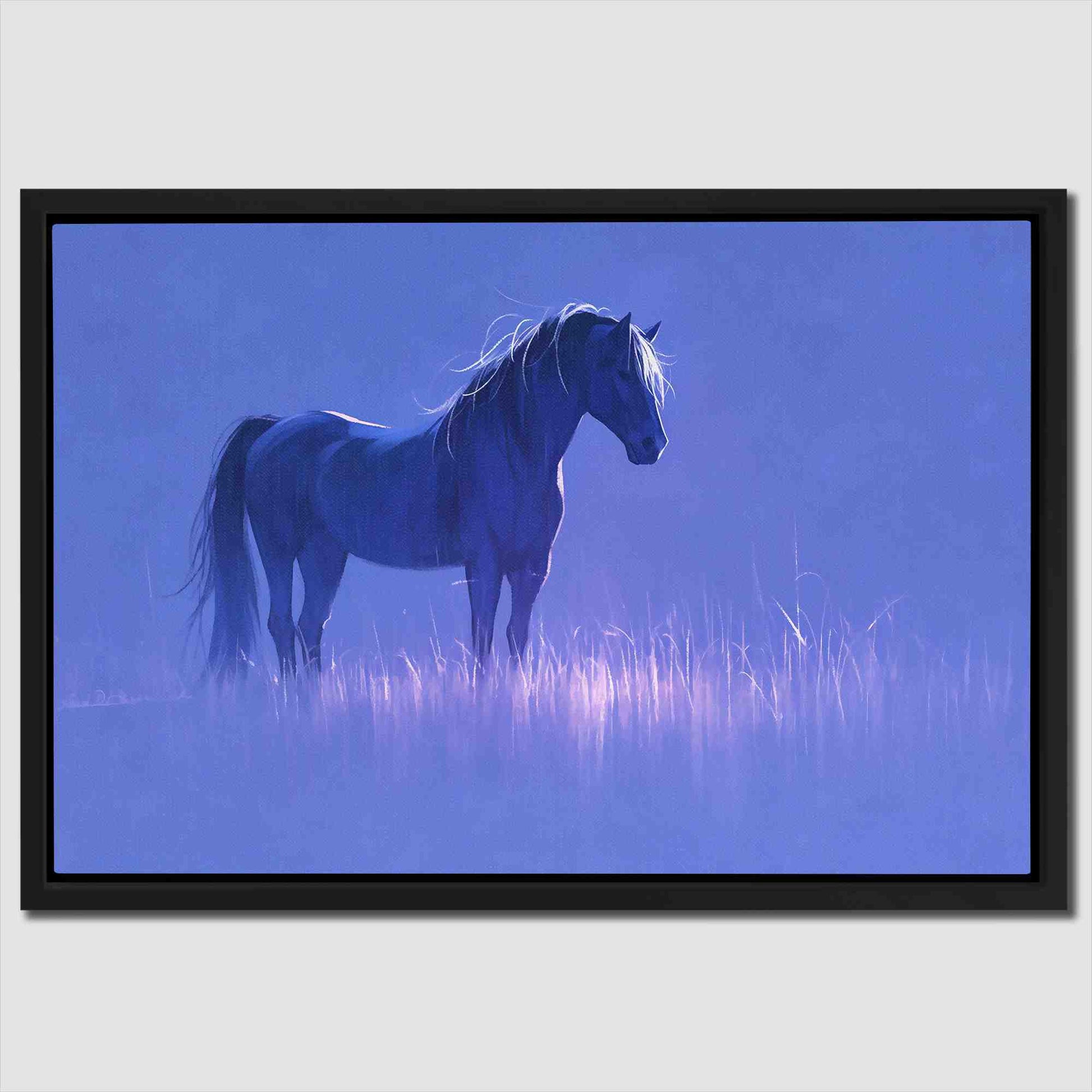 Lavender Horse - Purple Farm Canvas Print