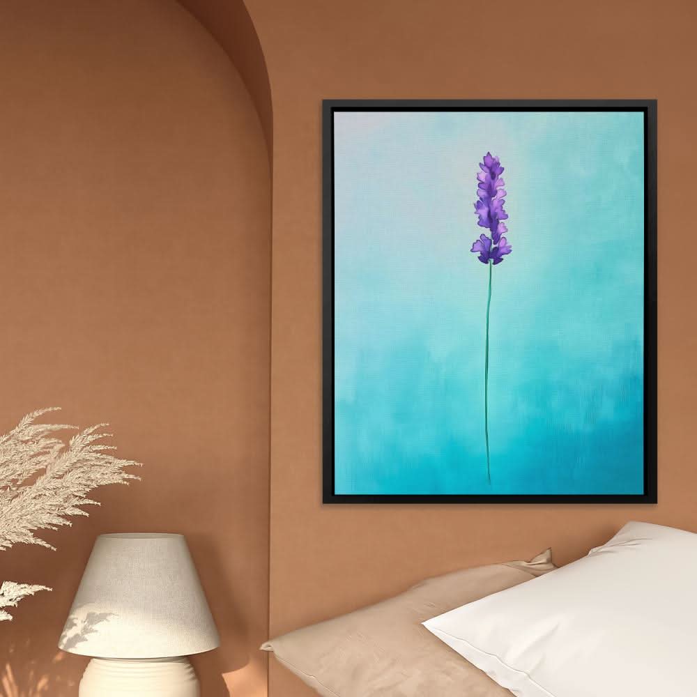 Lavender Whisper - Blue Floral Canvas Print