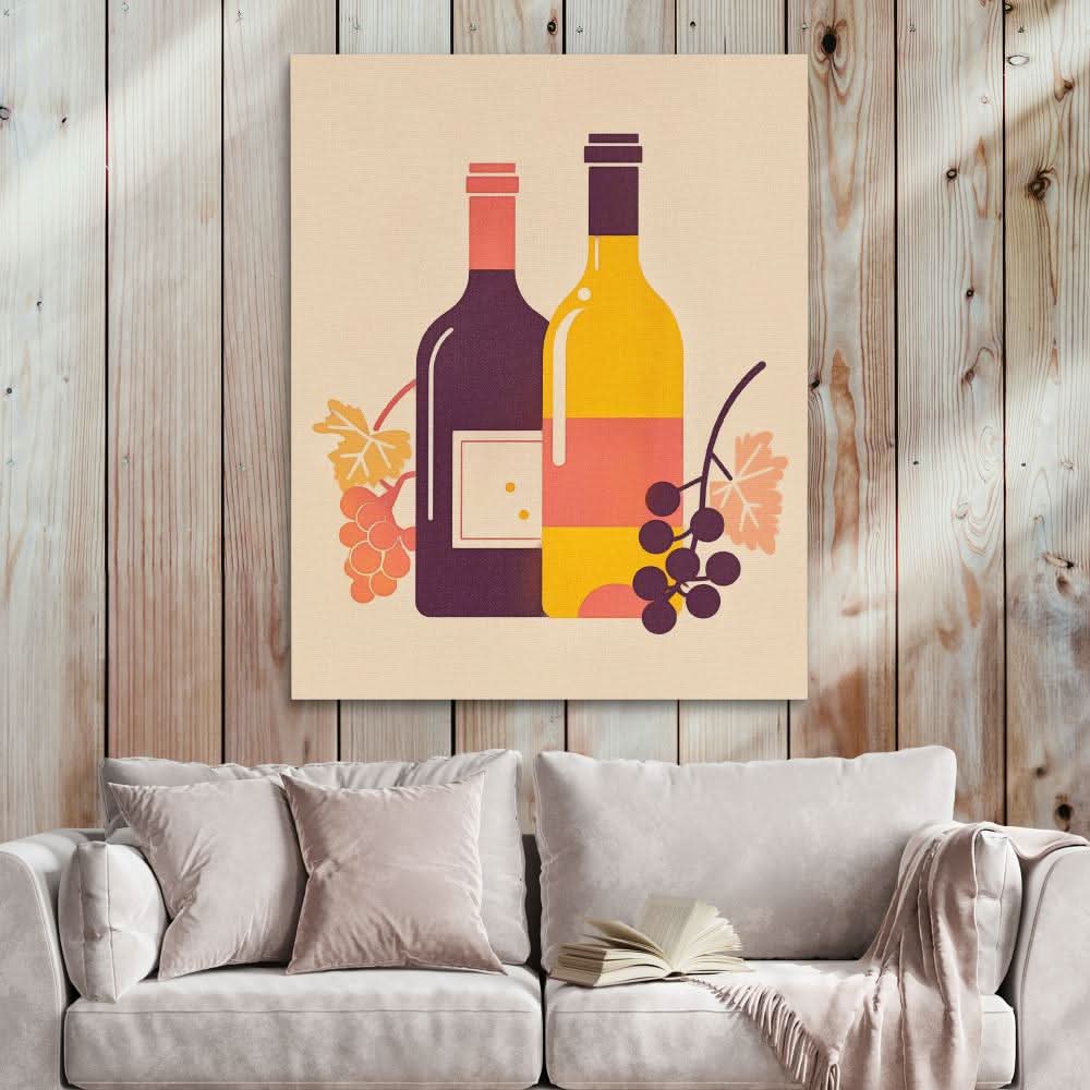 Lavish Elixir - Modern Brown Canvas Wall Art