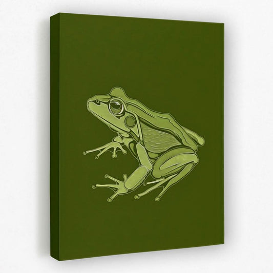 Leafy Lounger - Animals Canvas Wall Art