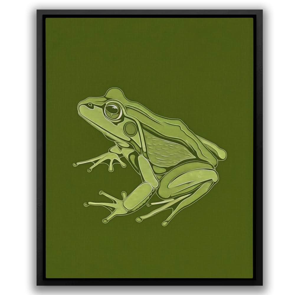 Leafy Lounger - Earth Tones Doodle Canvas Print