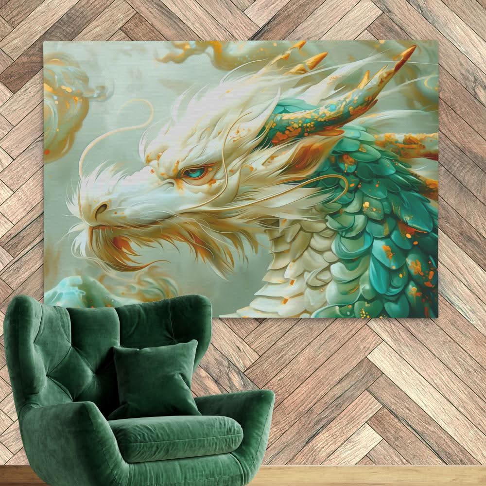 Legendary Dragon - Large Fantasy Canvas Print