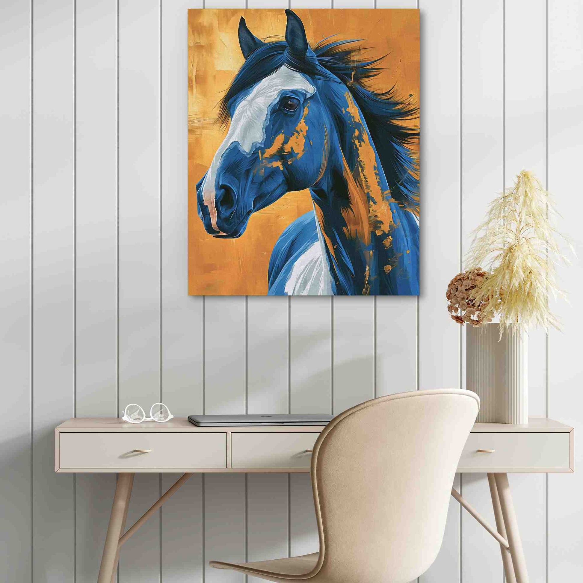 Legendary Equine - Horse Wall Art in Black Frame