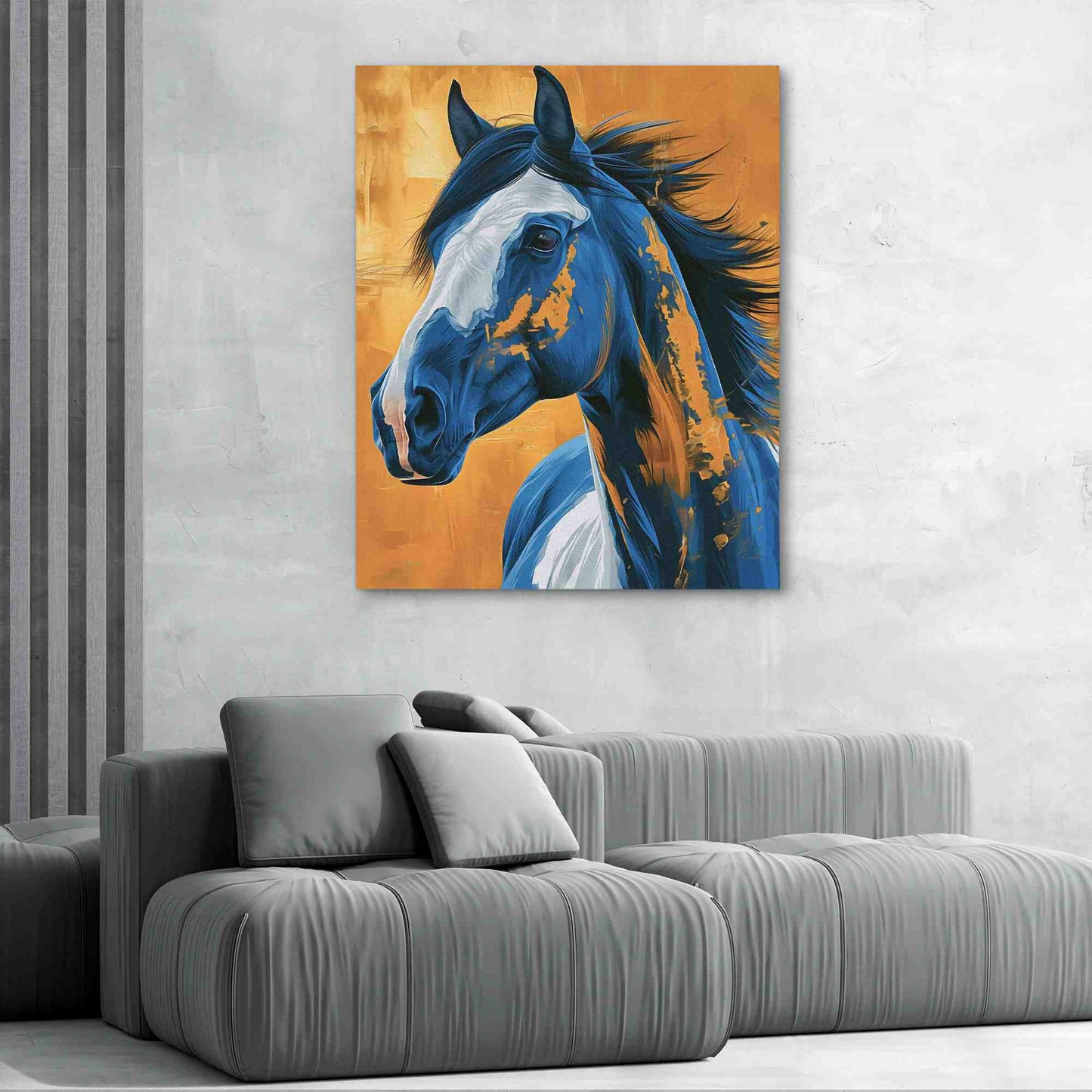 Legendary Equine - Blue Wall Art