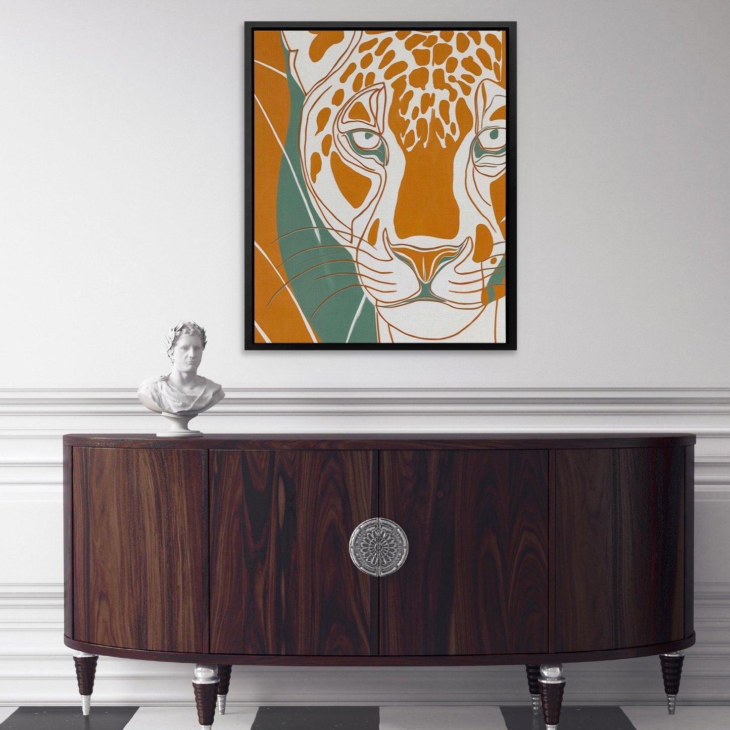 Leopard Copper Whiskers - Luxury Wall Art