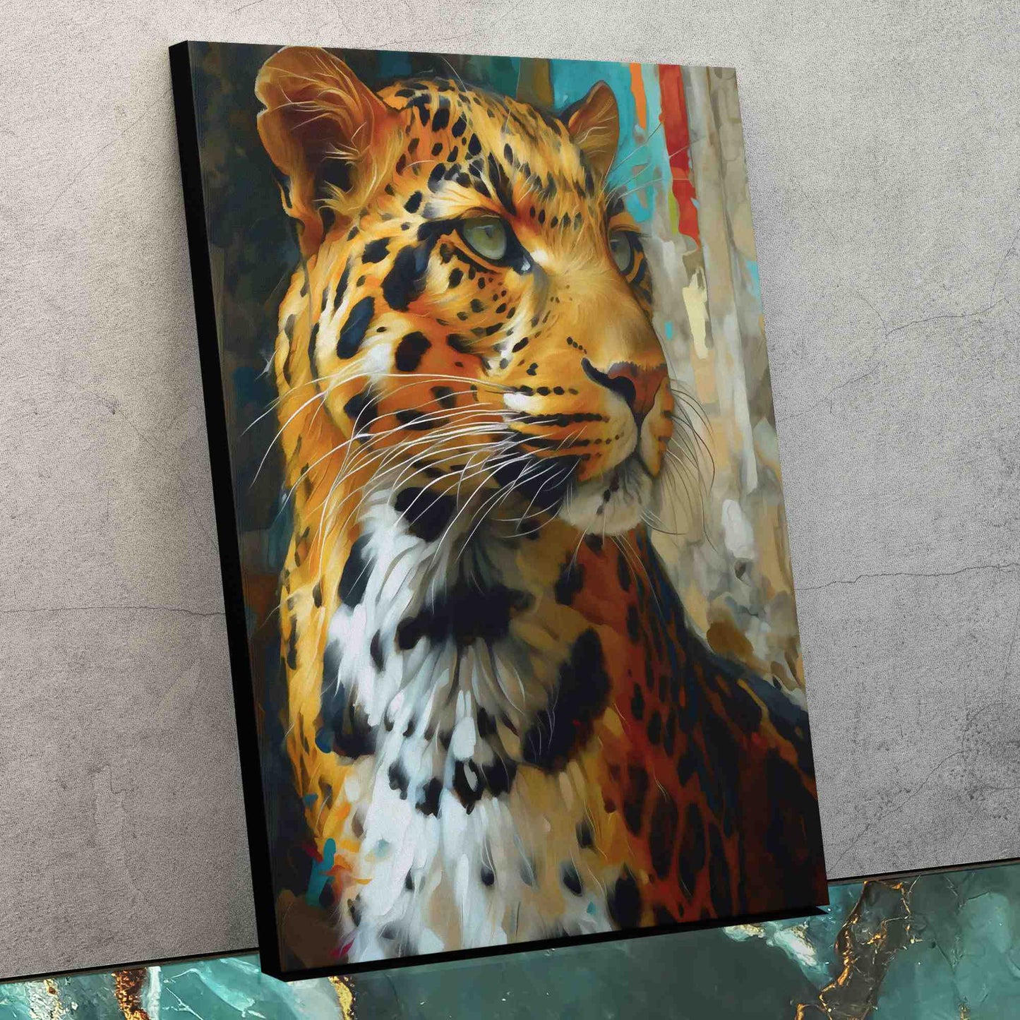 Leopard in Light - Animals Canvas Wall Art