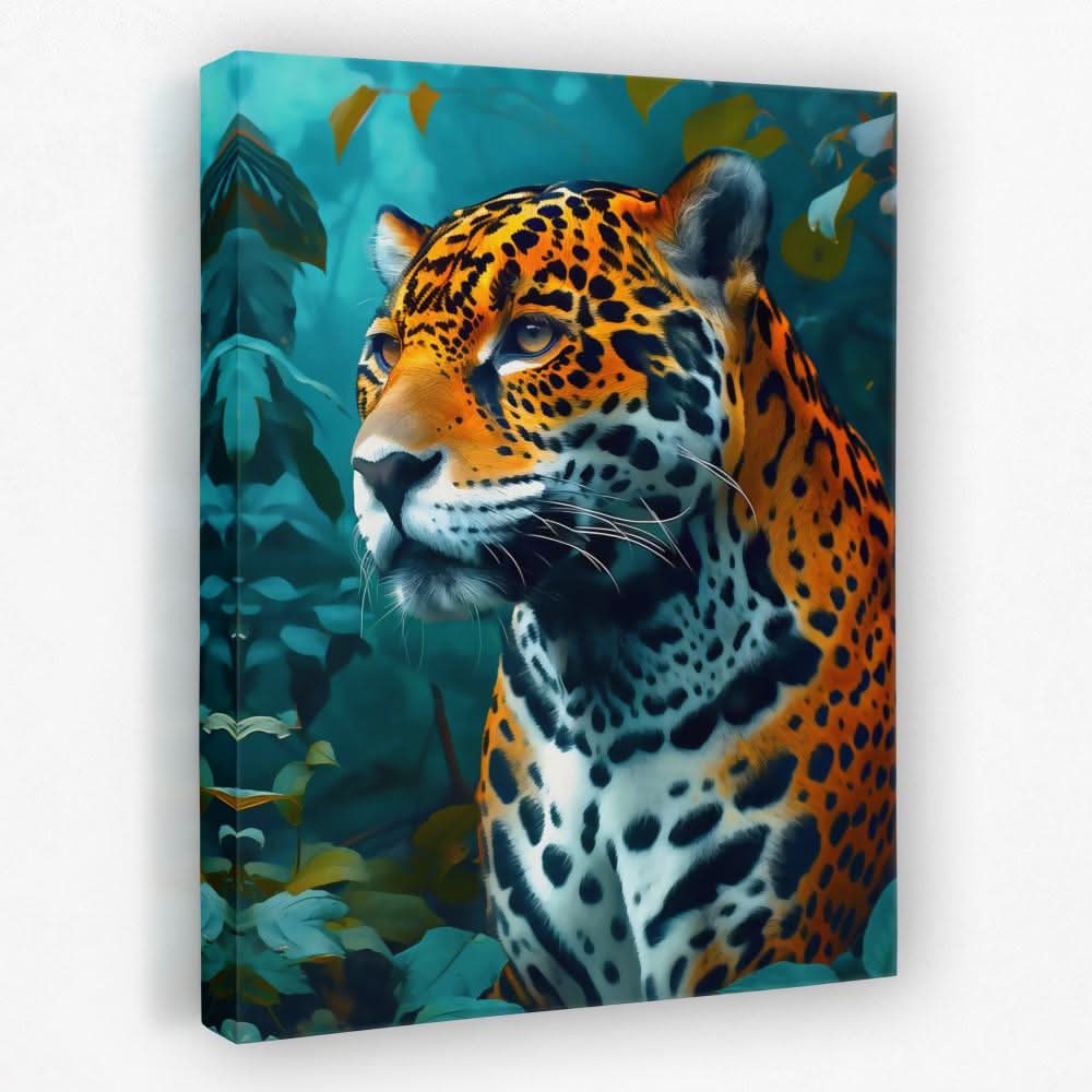 Leopard Watercolor - Animals Canvas Wall Art