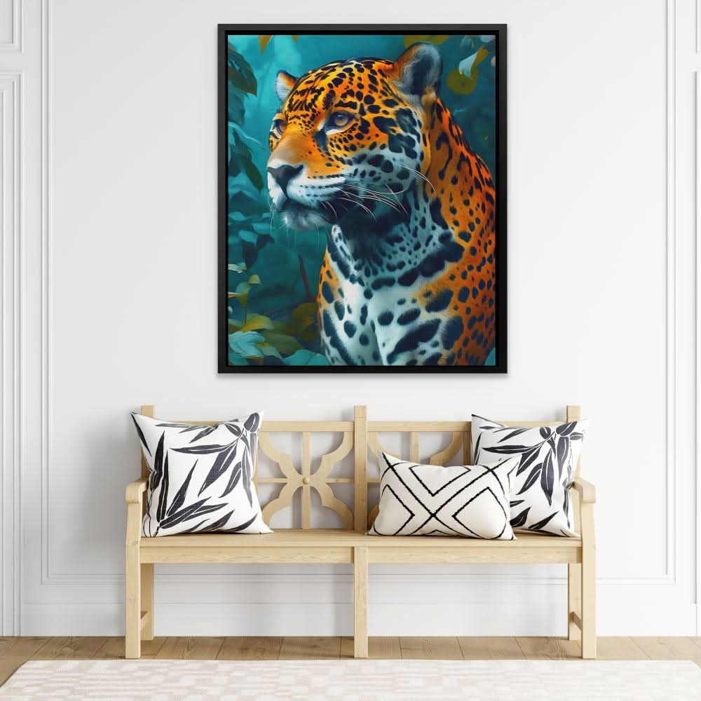 Leopard Watercolor - Large Canvas Print