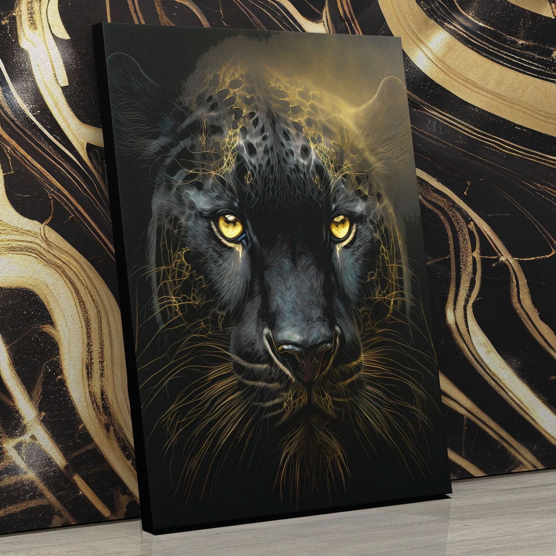 Leopard's Gaze - Luxury Wall Art