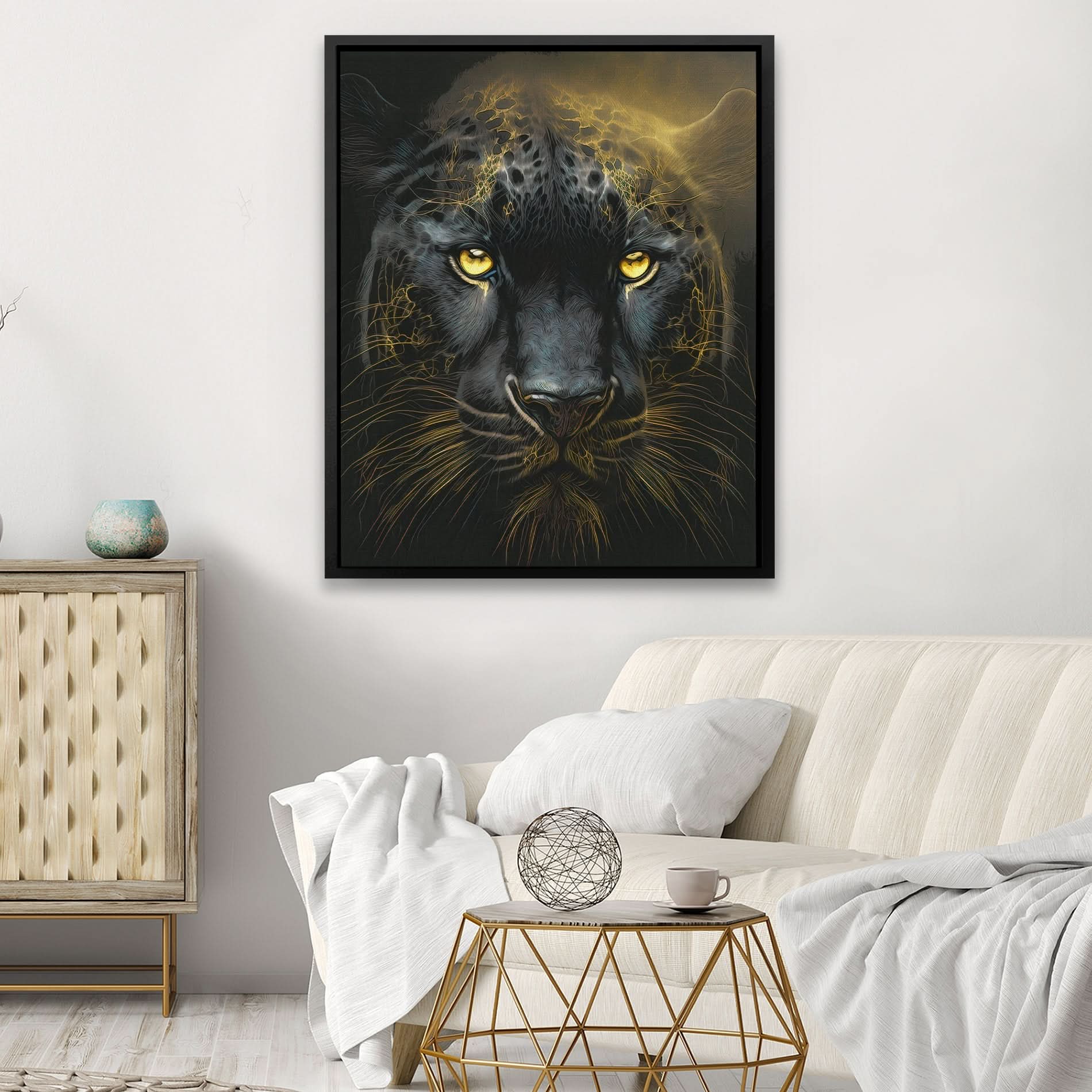 Leopard's Gaze - Luxury Wall Art