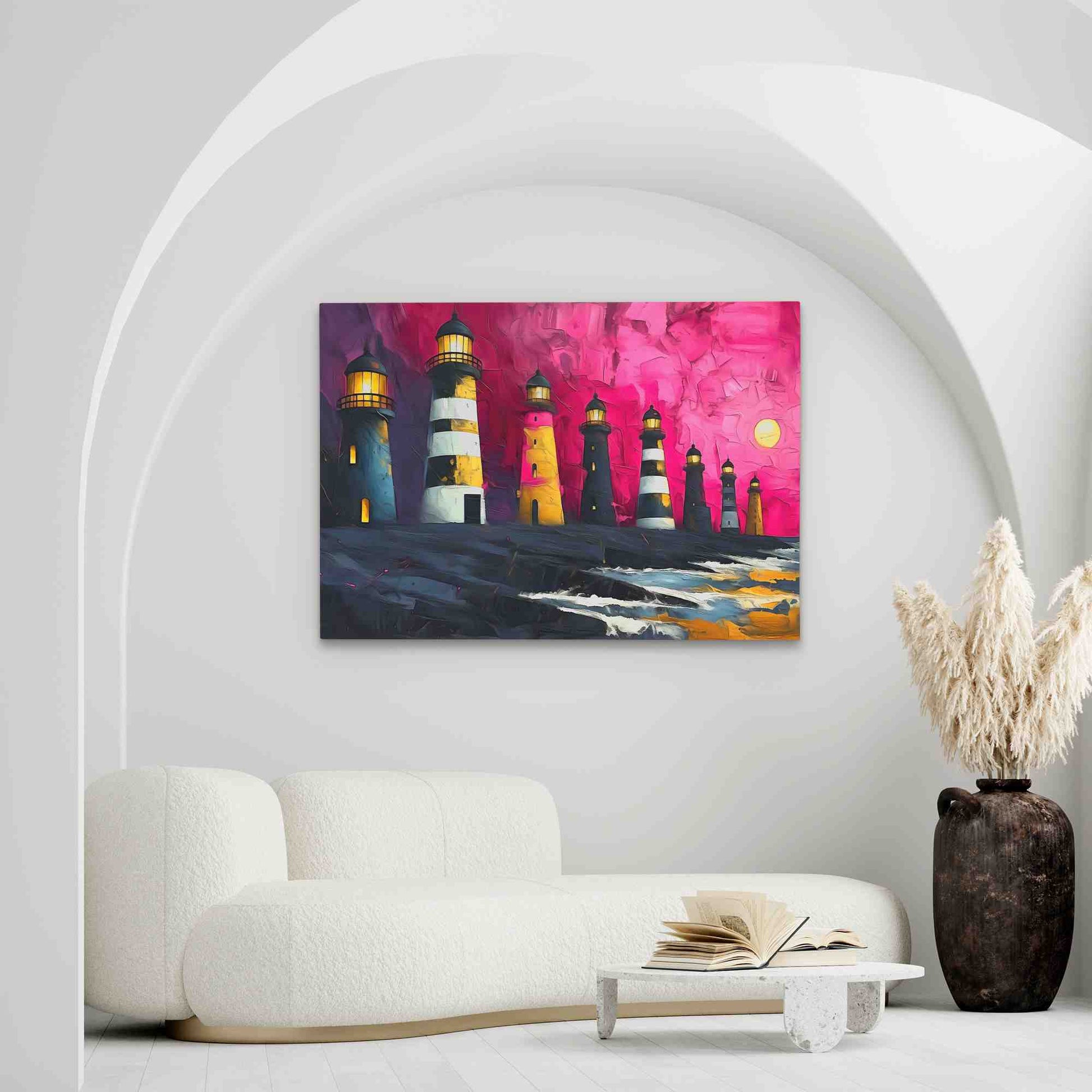 Lighthouse Aesthetics - Wall Art in Black Frame