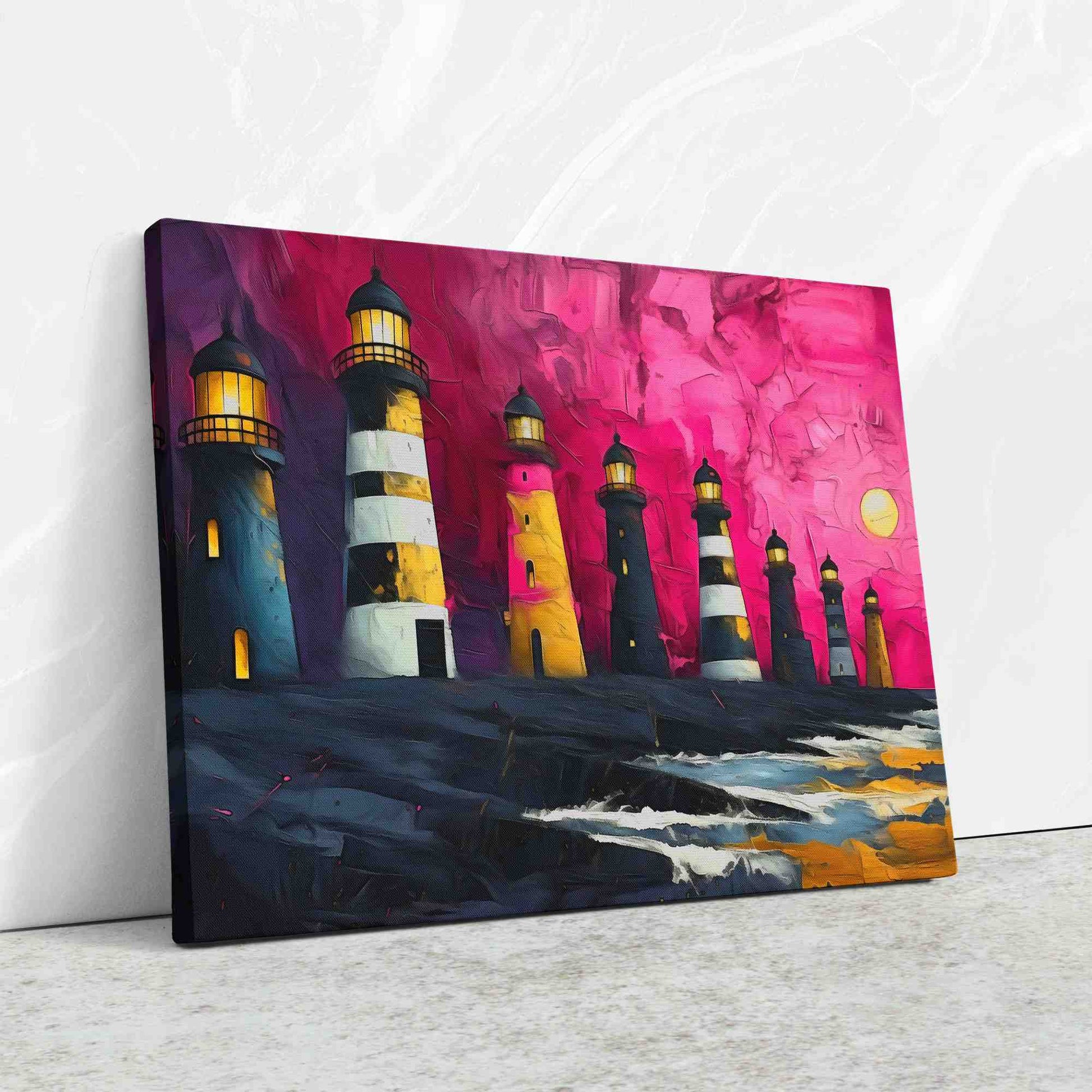 Lighthouse Aesthetics - Gold Wall Art