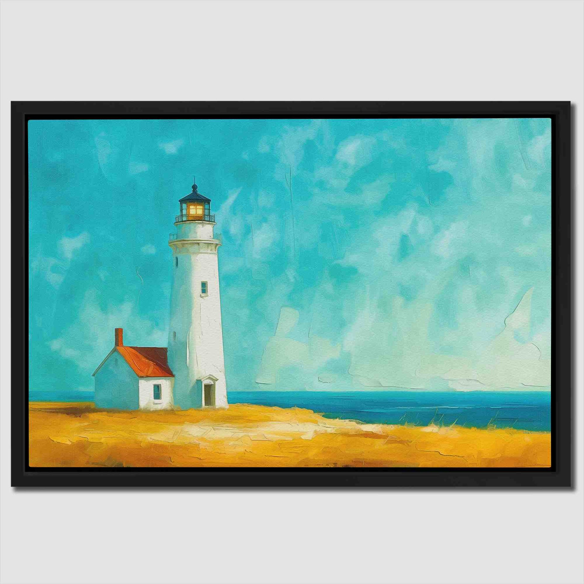 Lighthouse Hilltop - Beach Art