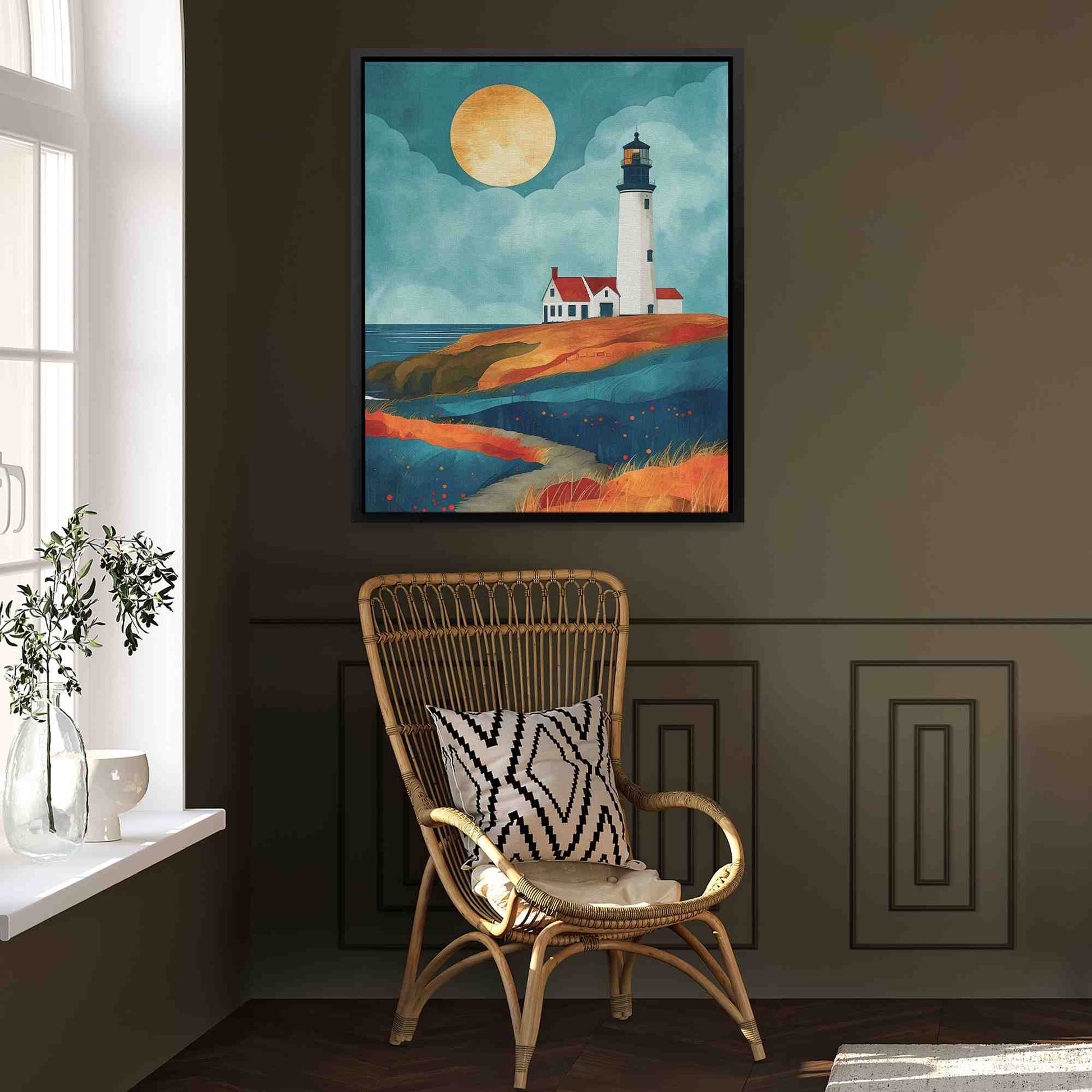 Lighthouse Point - Large Canvas Print