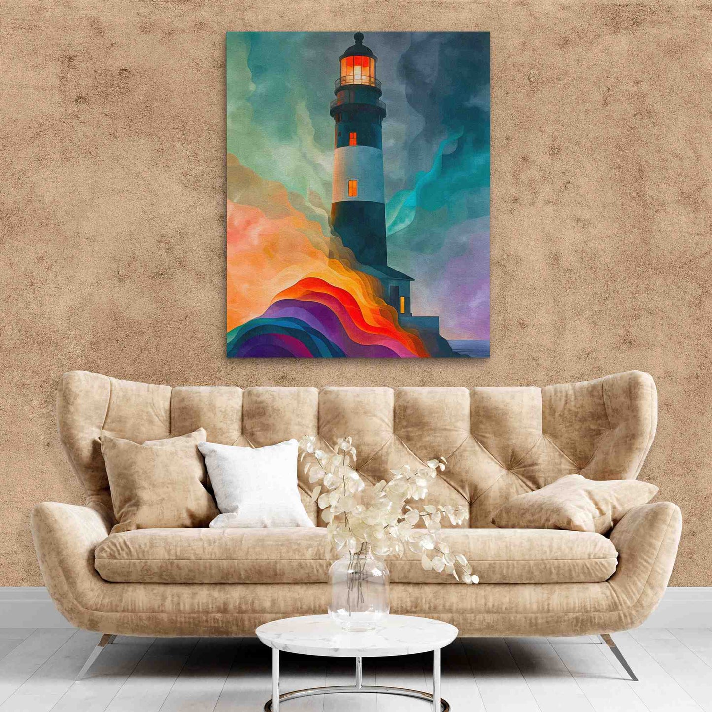 Lighthouse Radiance - Beach House Art
