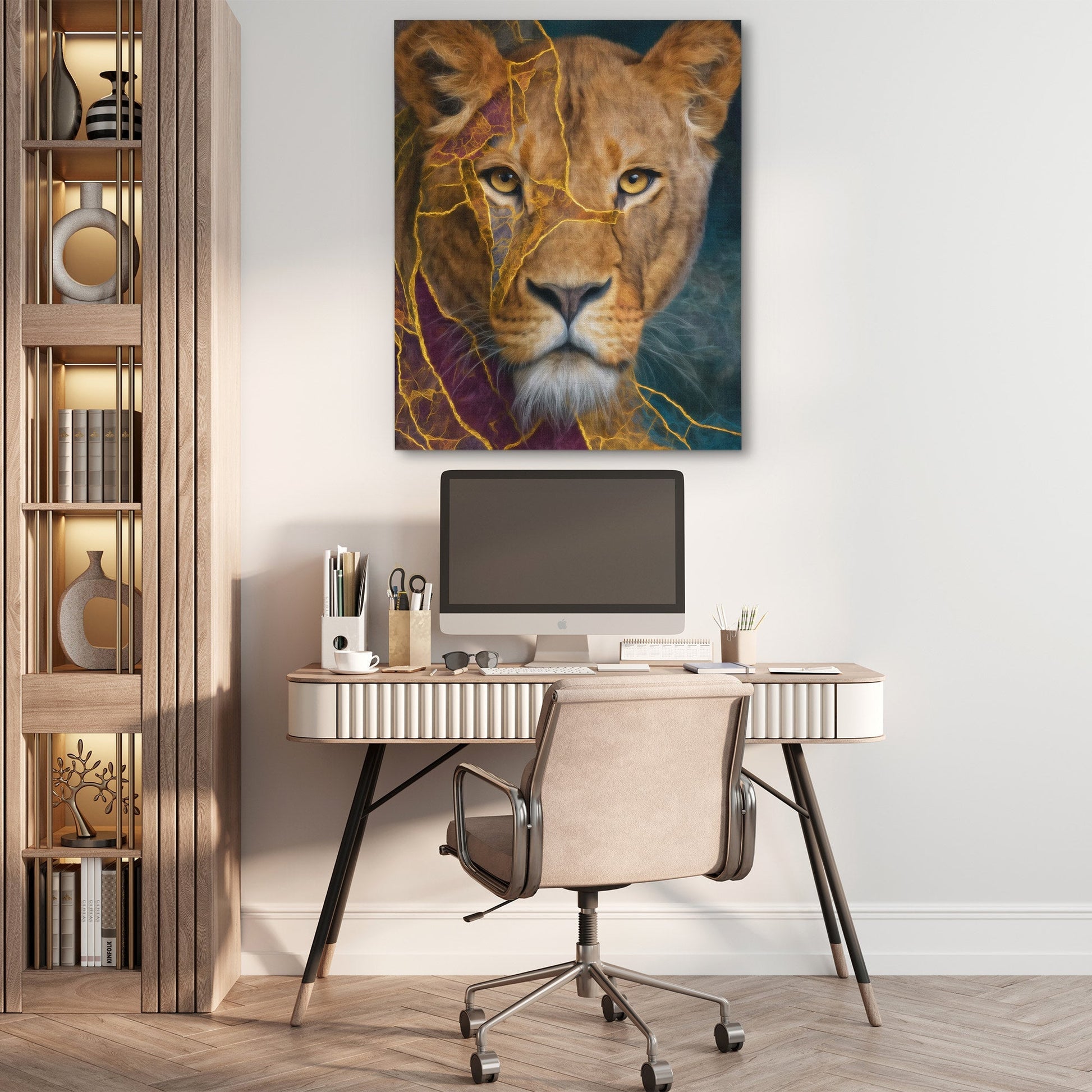 Lightning Mane Portrait - Luxury Wall Art