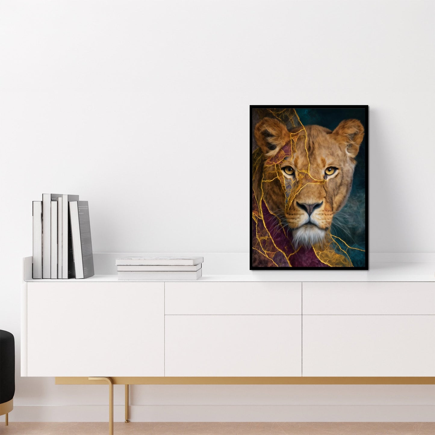 Lightning Mane Portrait - Luxury Wall Art