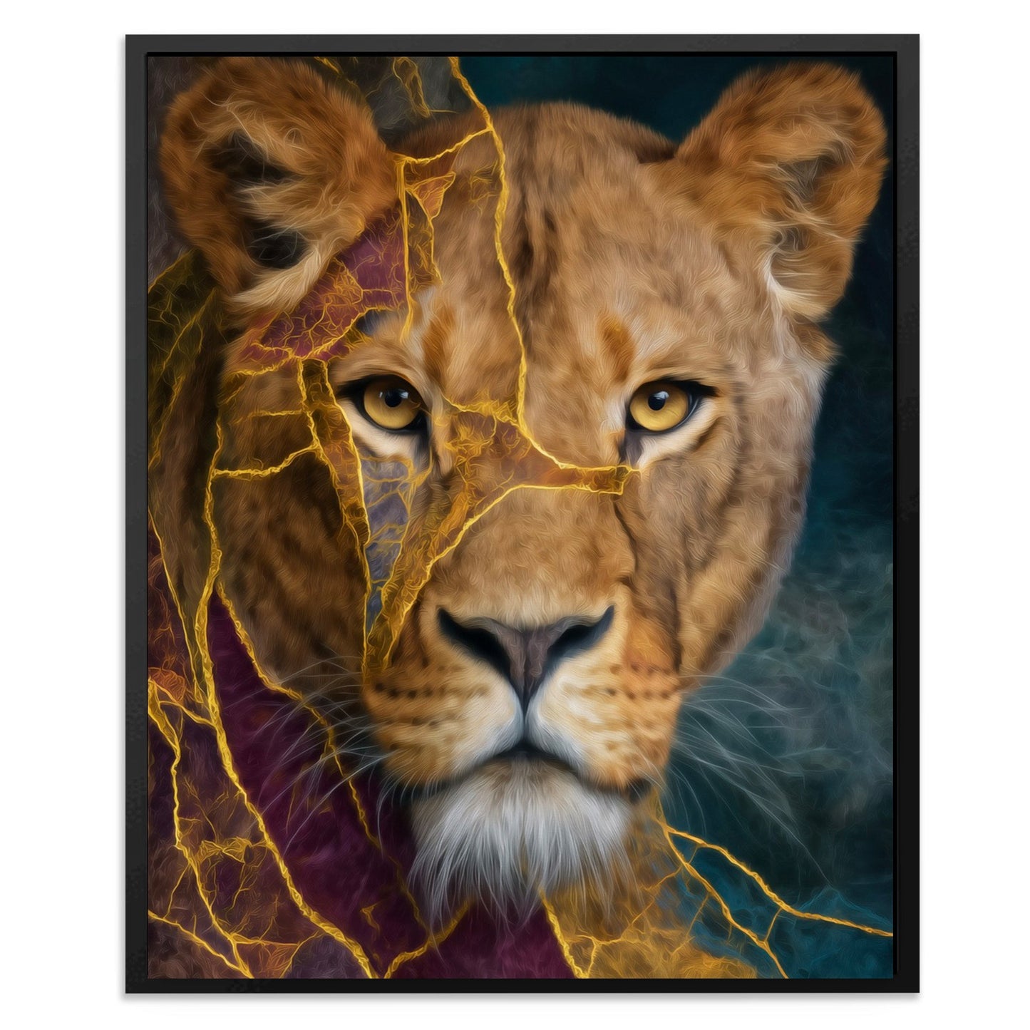 Lightning Mane Portrait - Luxury Wall Art