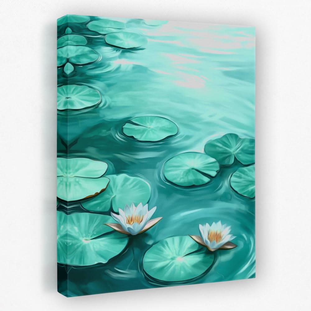 Lily Pads Serenade - Botanical Canvas Wall Art