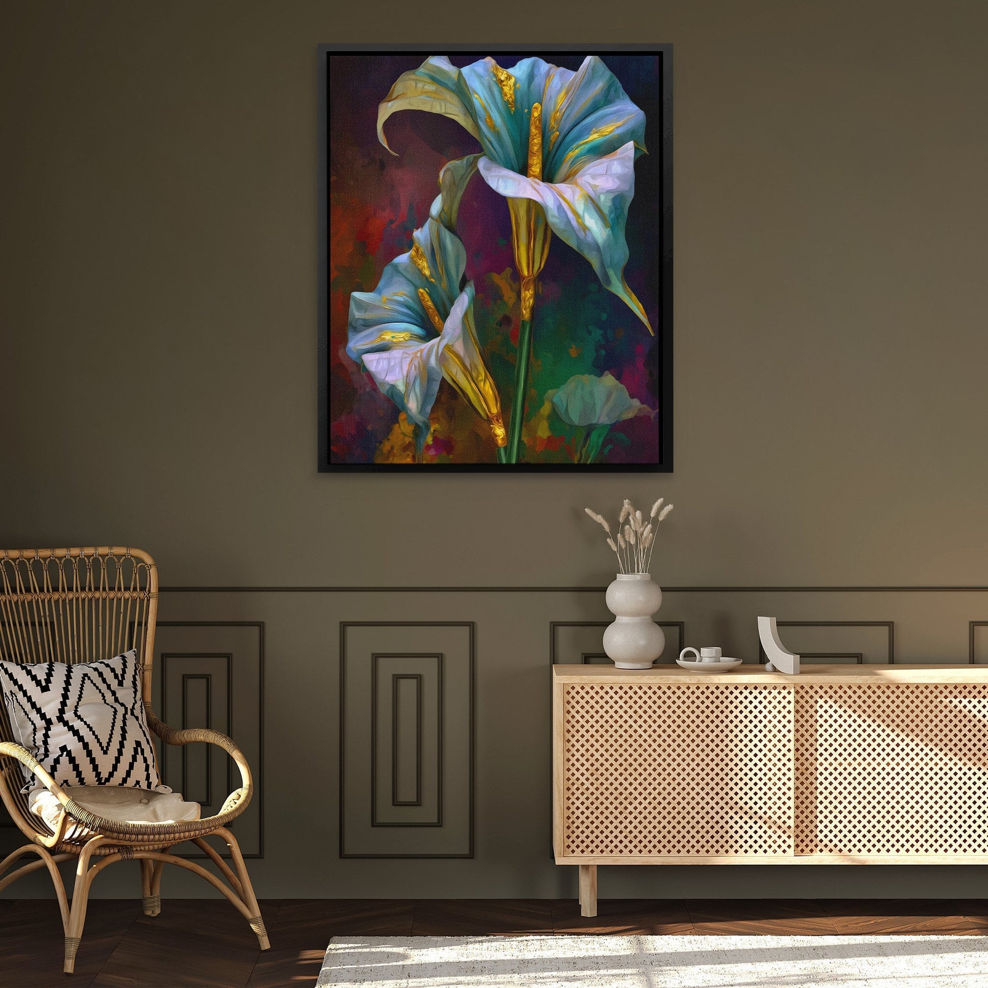Lily Twilight Duet - Luxury Wall Art