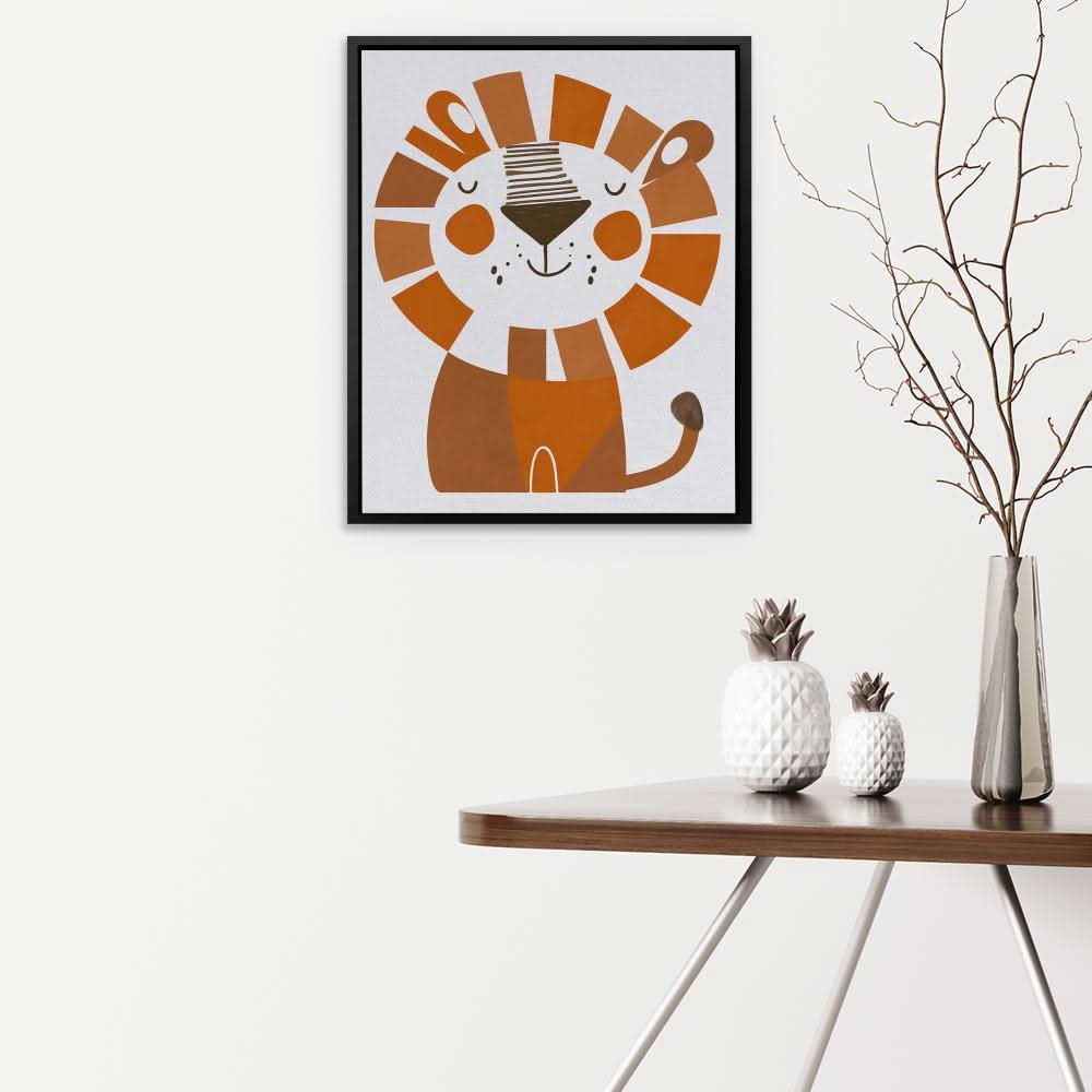 Lion Doodle - Animals Art for Kids Room