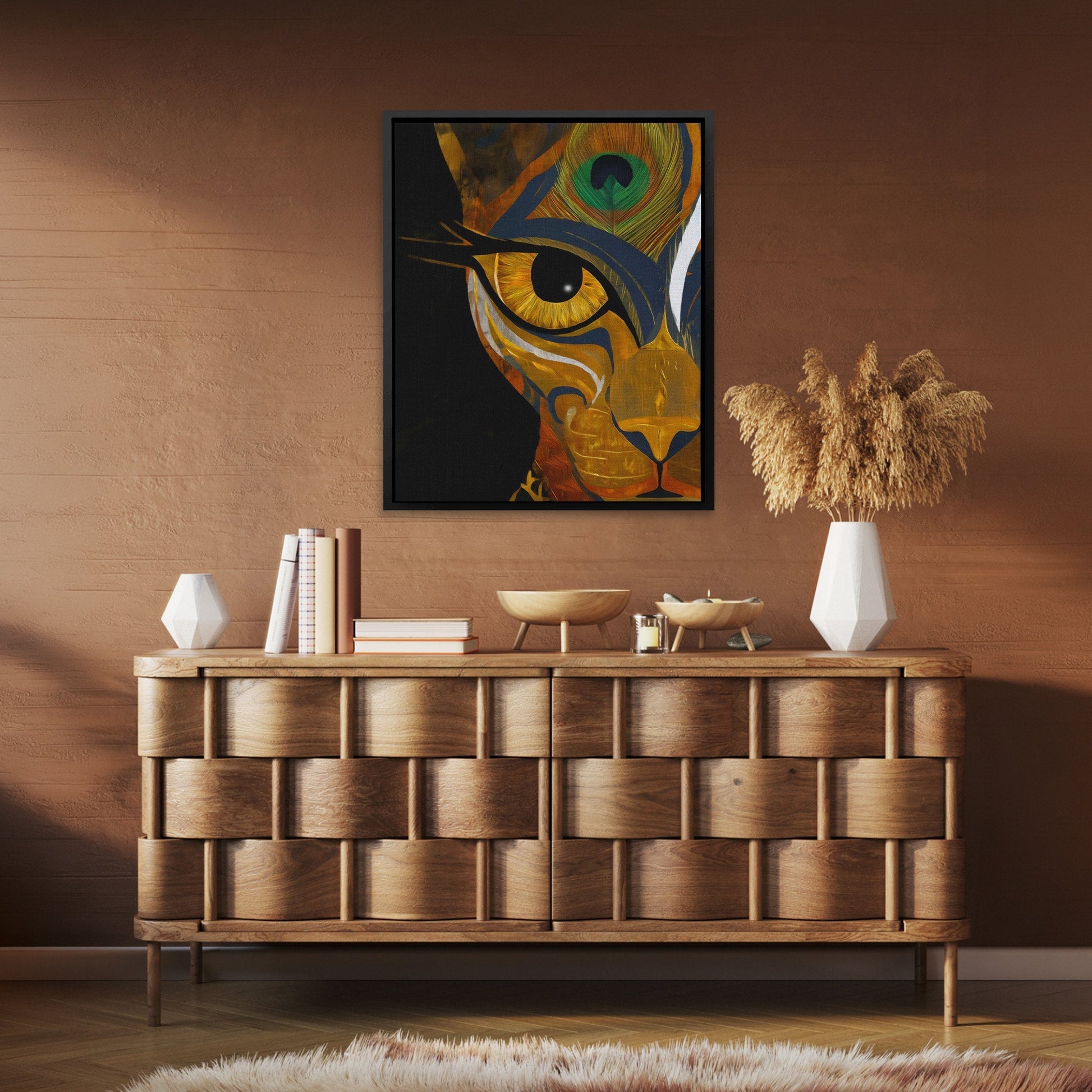 Lion Plume Oracle - Luxury Wall Art
