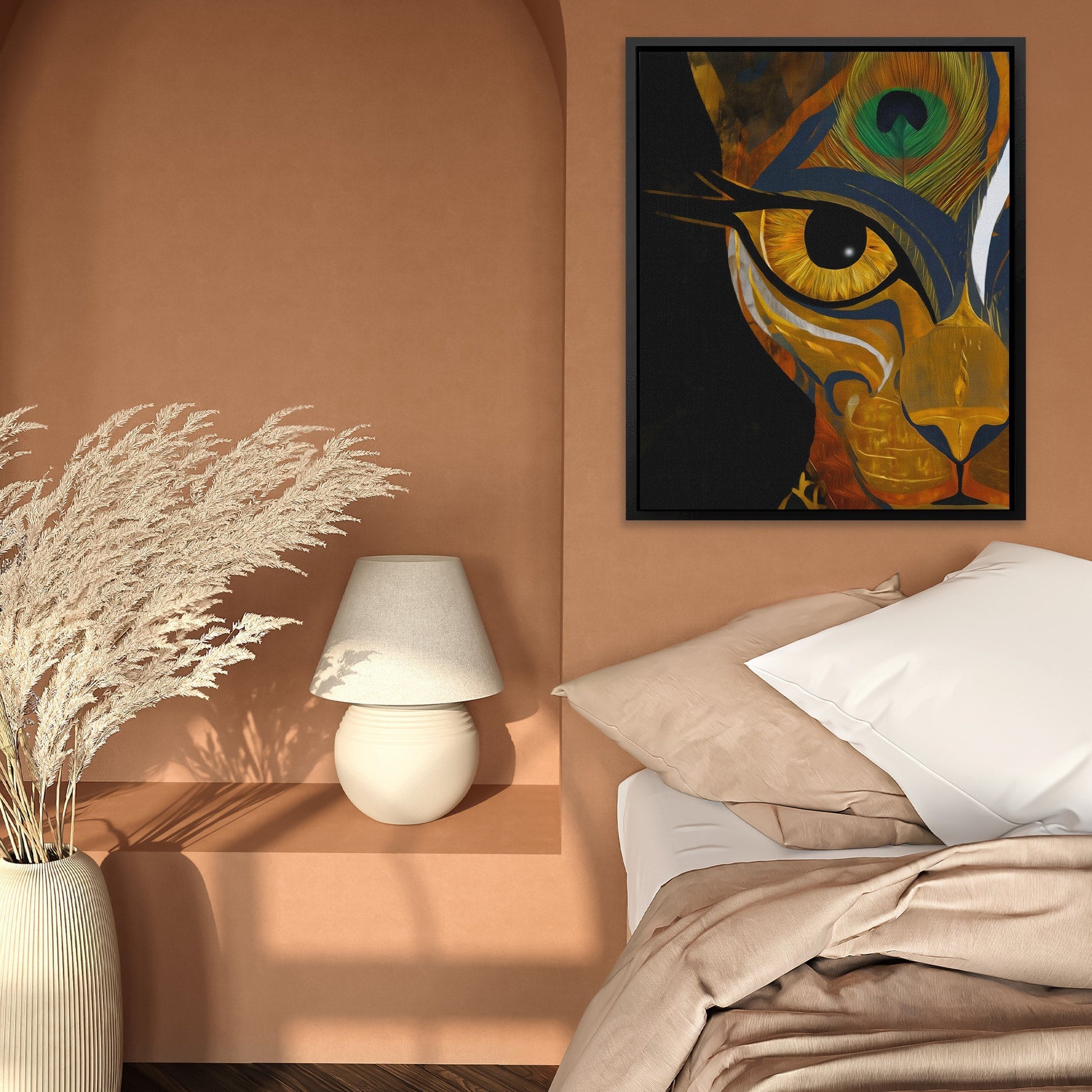 Lion Plume Oracle - Luxury Wall Art