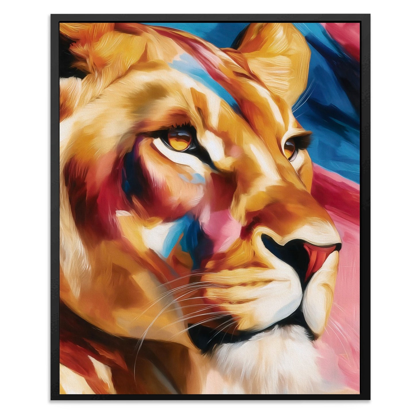 Lioness Coral Dawn - Luxury Wall Art