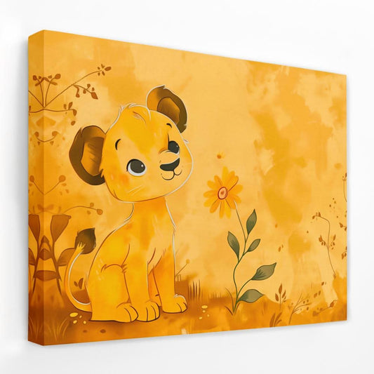 Lioness Cub - Animals Canvas Wall Art