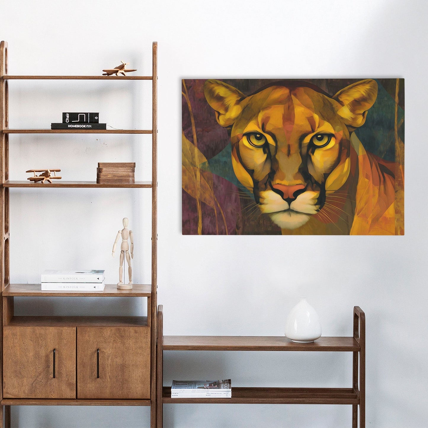 Lioness Golden Fire - Luxury Wall Art