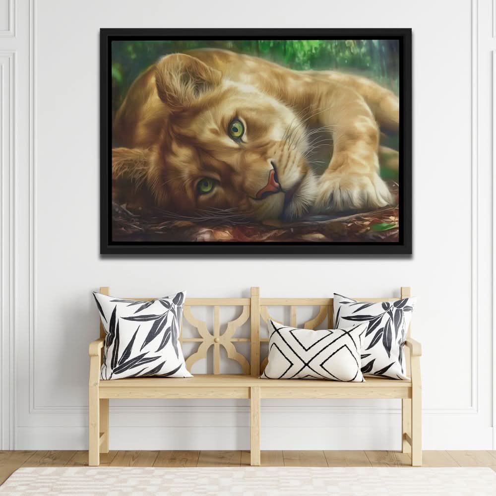 Lioness Temptation - Animals Art for Bedroom
