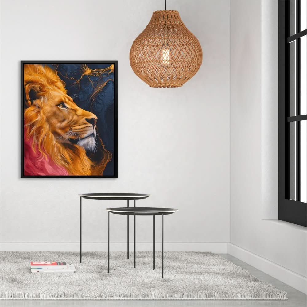 Lion’s Command - Large Modern Canvas Print