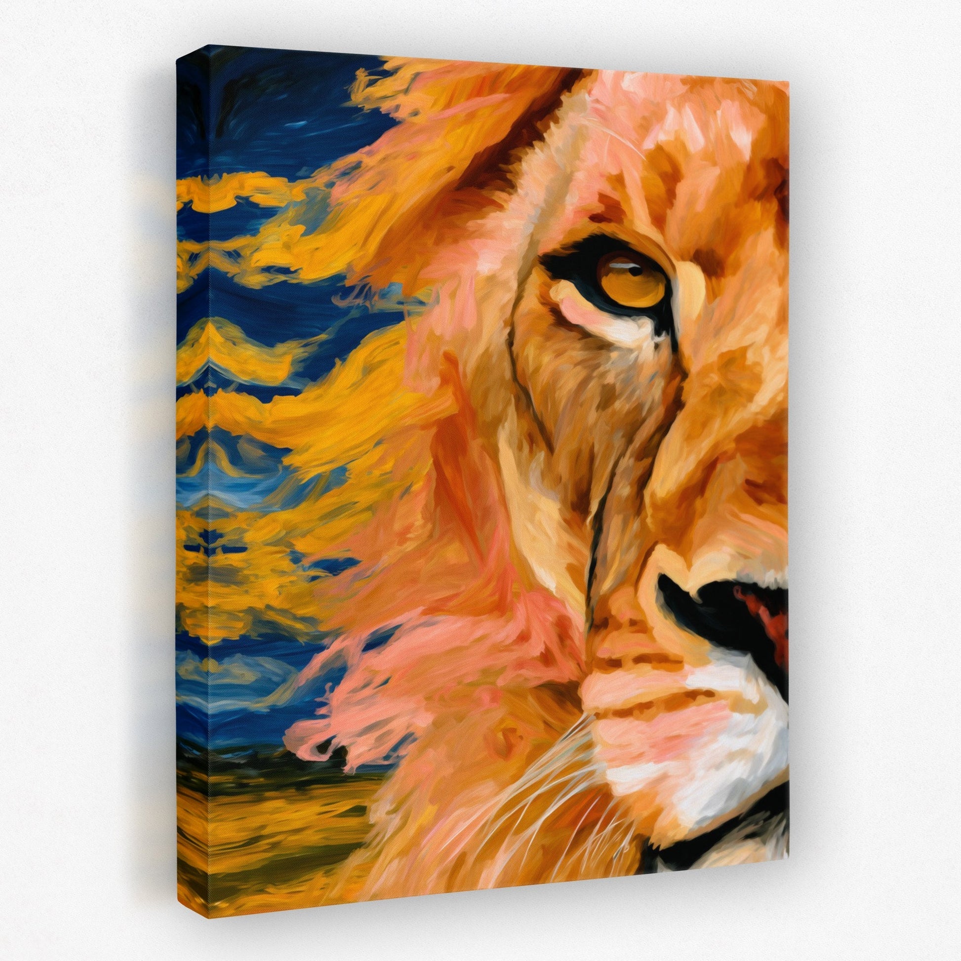 Lion's Copper Dawn - Luxury Wall Art