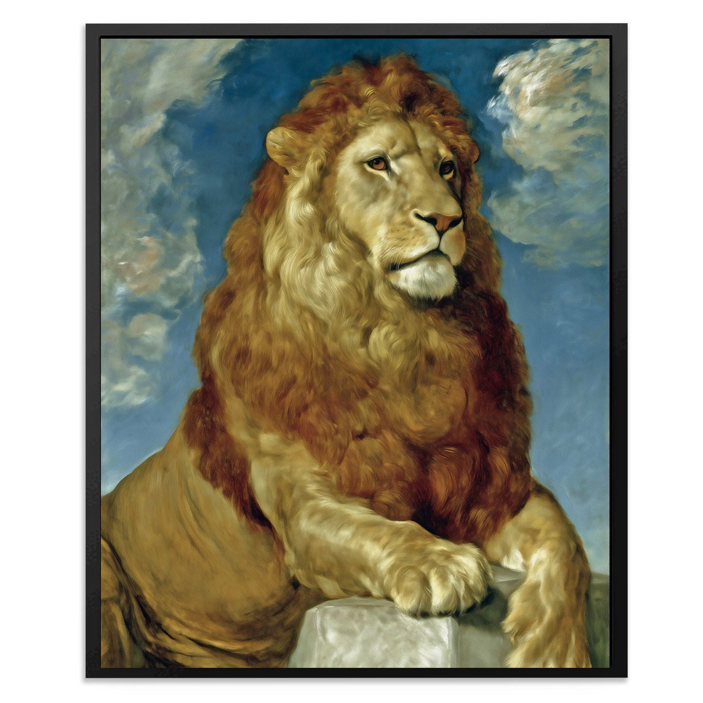 Lion's Marble Throne - Luxury Wall Art