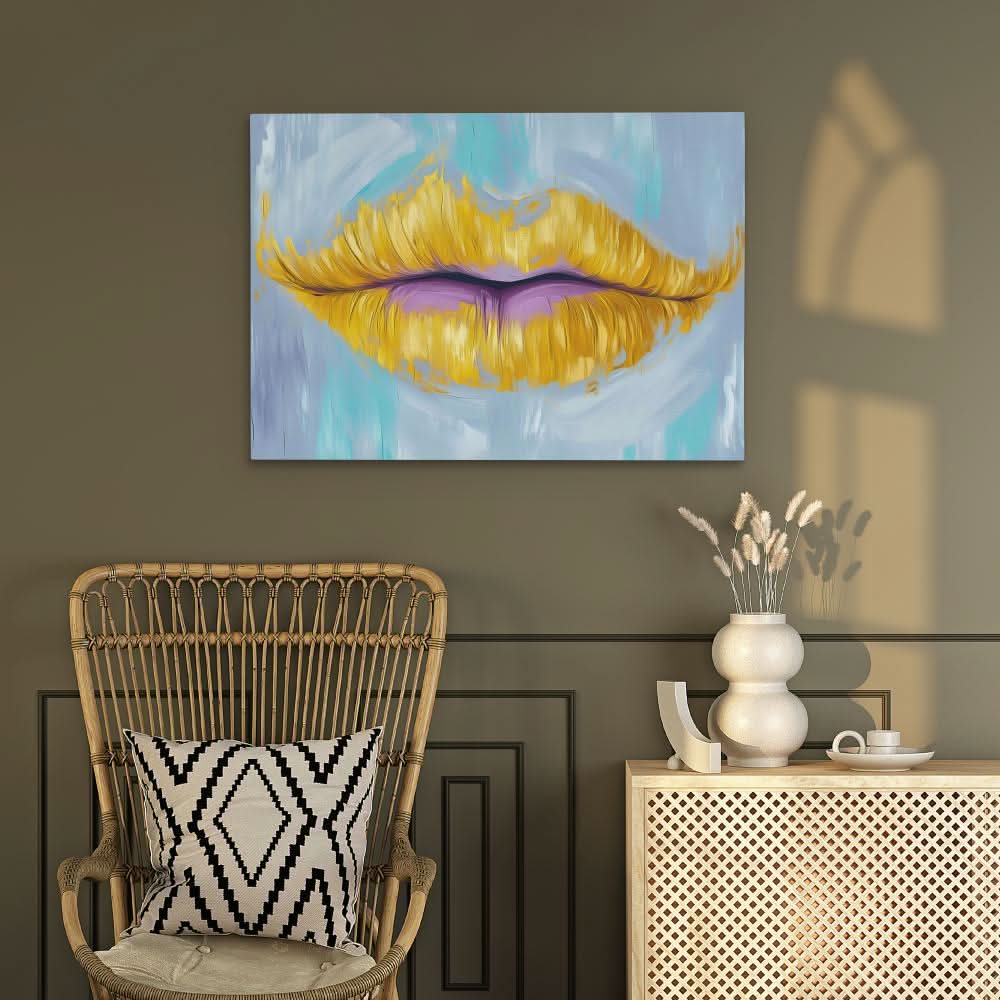 Lips of a Goddess - Bold Art for Bedroom