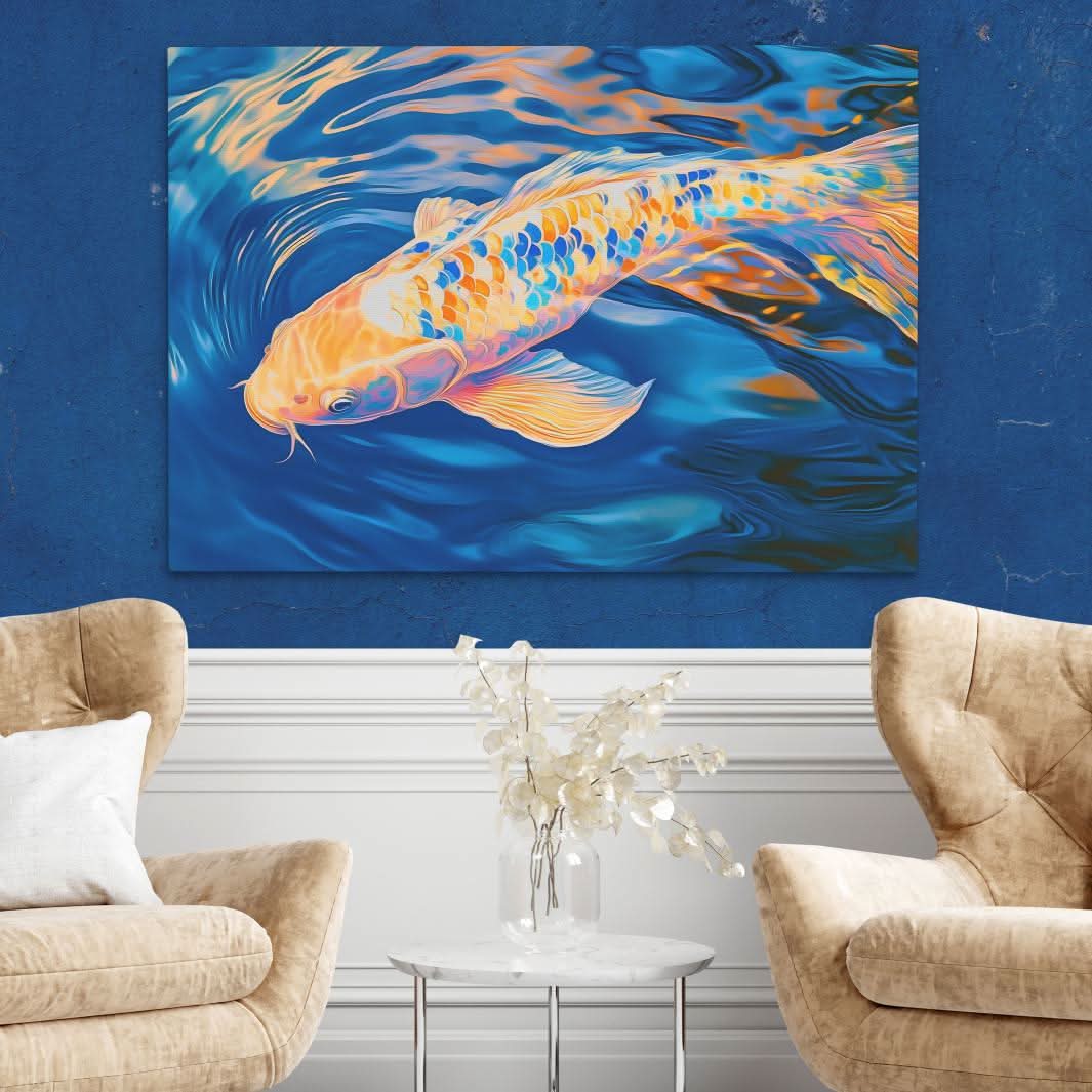 Liquid Dance - Wall Art in Black Frame