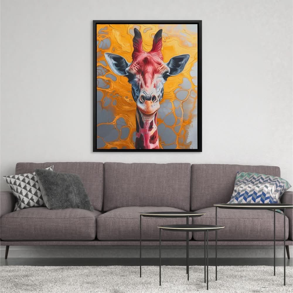 Liquid Giraffe - Large Modern Canvas Print