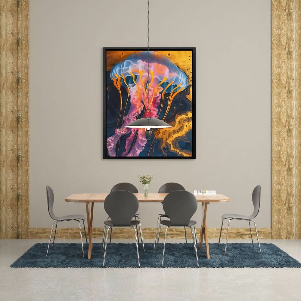 Liquid Jellyfish - Large Abstract Canvas Print