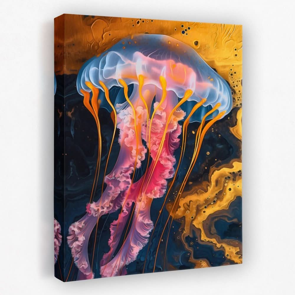 Liquid Jellyfish - Animals Canvas Wall Art