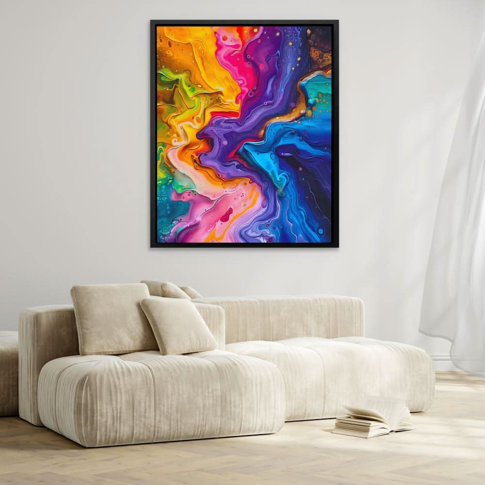 Liquid Paint - Colorful Wall Art for Hallway