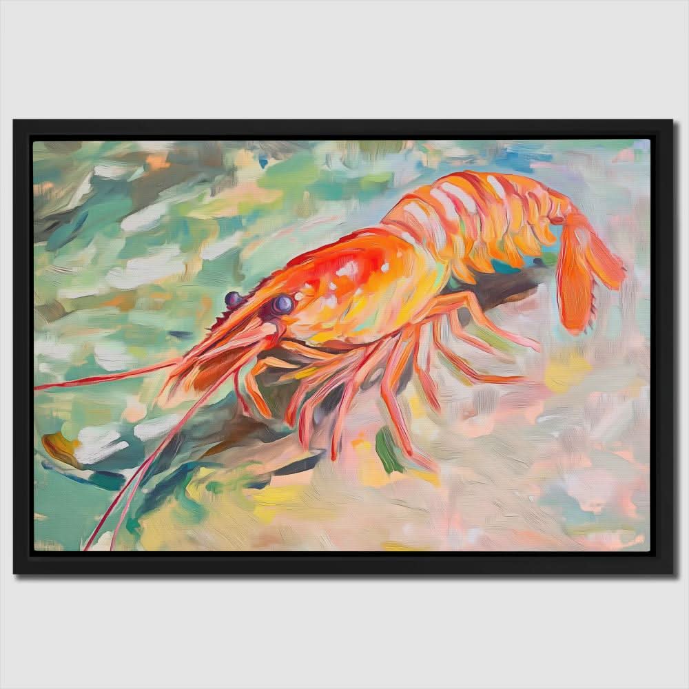 Lobster in Motion - Beach House Art for Dining Room