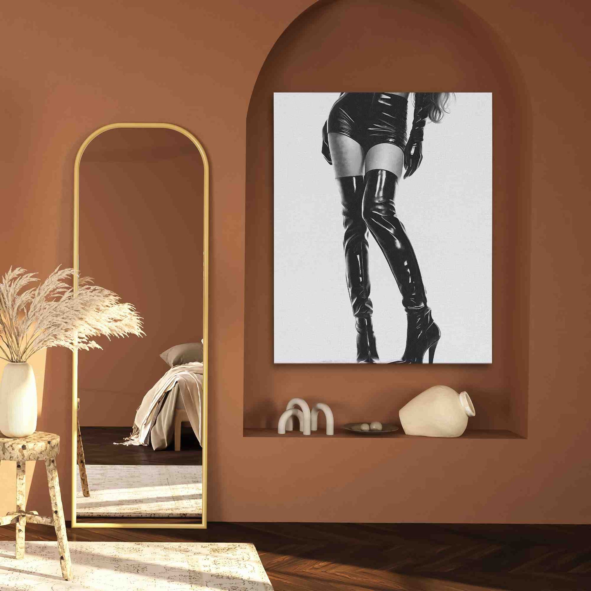 Long Legs - Wall Art in Black Frame